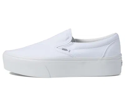 Vans Classic Slip-on Stackform Shoes True White : In White