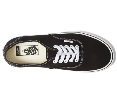 Vans Authentic Wide Shoes Black/white : In Black