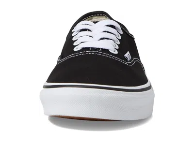 Vans Authentic Wide Shoes Black/white : In Black