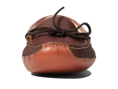 L.l.bean Bison Double Sole Slipper Shearling Lined In Brown