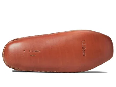 L.l.bean Bison Double Sole Slipper Shearling Lined In Brown
