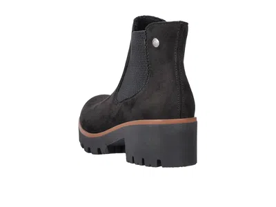 Rieker Connecticut Womens Wedge Heel Boots Colour: Black Suede, Size: 6.5 / 40