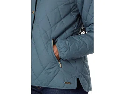 L.l.bean Cozy Quilted Jacket In Blue