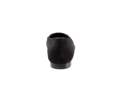 Trotters Wide Width Harmony Flat In Black
