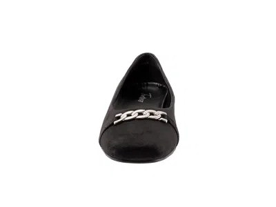 Trotters Wide Width Harmony Flat In Black