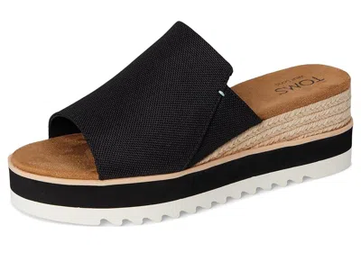 Toms Diana Wedge Sandal In Black