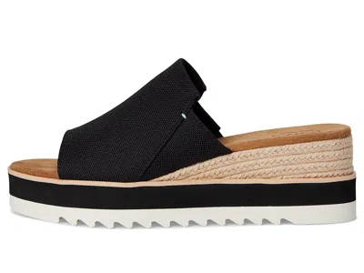 Toms Diana Wedge Sandal In Black
