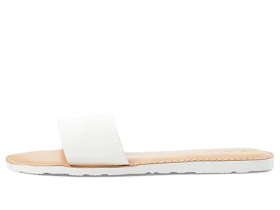 Volcom Simple Slide Sandals In White