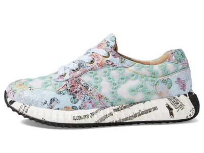 L'artiste By Spring Step Daisymae Embroidered Sneaker In Blue
