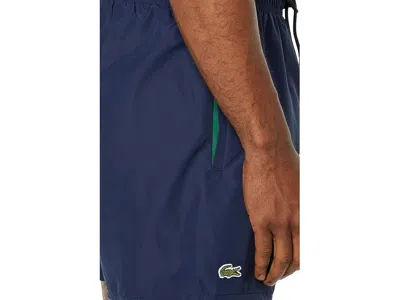 Lacoste Solid Elastic Waist Swim Trunks