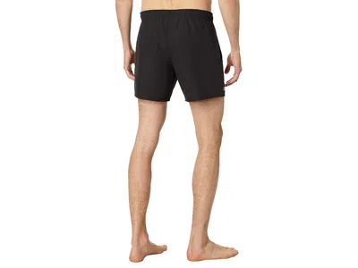 Lacoste Solid Elastic Waist Swim Trunks In Multi