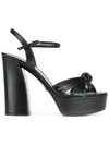 GUCCI knotted platform sandals,LEATHER100%