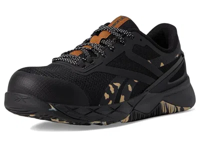 Reebok Work Nanoflex Tr Composite Toe Work Sneaker In Black