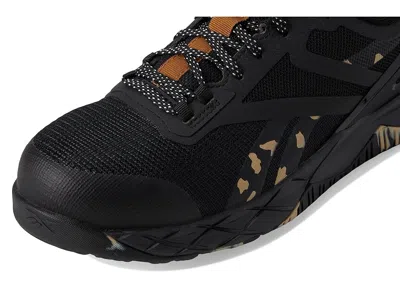 Reebok Work Nanoflex Tr Composite Toe Work Sneaker In Black