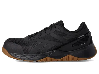 Reebok Work Wide Width Nanoflex Composite Toe Work Shoe In Black
