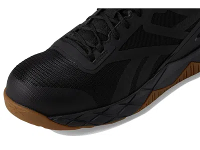 Reebok Work Wide Width Nanoflex Composite Toe Work Shoe In Black