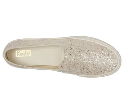 Keds Double Decker Glitter In White