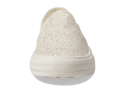 Keds Double Decker Glitter In White