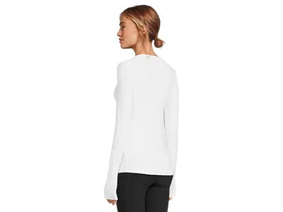 Beyond Yoga Classic Crew Pullover Cloud White In White