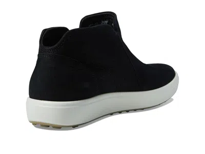 Ecco Soft 7 Low Cut Zip Bootie In Black
