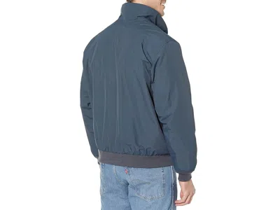 L.l.bean Warm-up Jacket Flannel Lined Regular In Blue