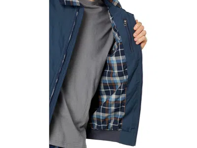 L.l.bean Warm-up Jacket Flannel Lined Regular In Blue