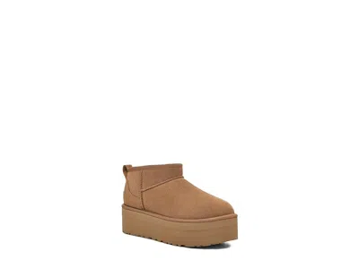 Ugg Suede Classic Ultra Mini Platform Boots In Brown