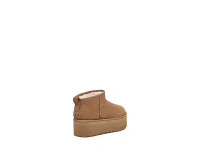 Ugg Suede Classic Ultra Mini Platform Boots In Brown