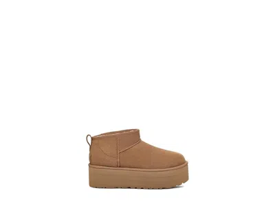 Ugg Suede Classic Ultra Mini Platform Boots In Brown