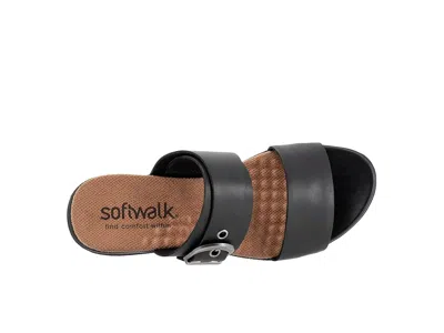 Softwalk Wide Width Toki Sandal In Black