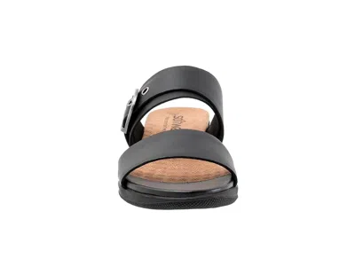 Softwalk Wide Width Toki Sandal In Black