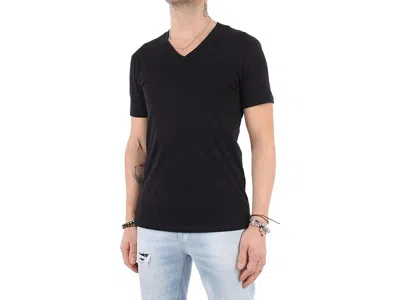 Armani Exchange Basic V-neck T-shirt In Black