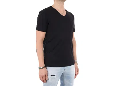 Armani Exchange Basic V-neck T-shirt In Black