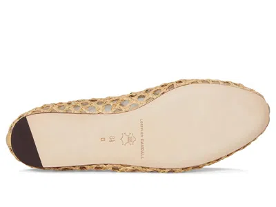 Loeffler Randall Solid Woven Raffia Ballet Flats In Brown