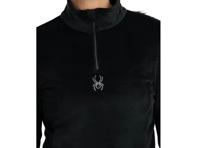 Spyder Womens Shimmer Bug Half Zip - Black In Black