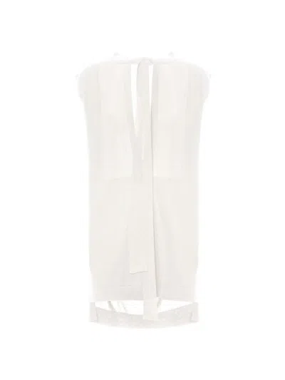 Malo Cashmere And Silk Sleeveless Jumper In White