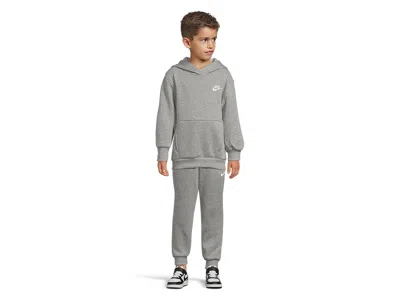 Nike Logo Hoodie In Gray