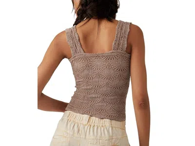 Free People Love Letter Camisole Top In Brown