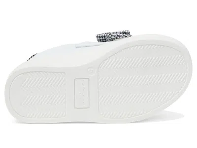 Kurt Geiger Mini Laney Crystal-embellished Bow Leather Trainers 6-7 Years In White