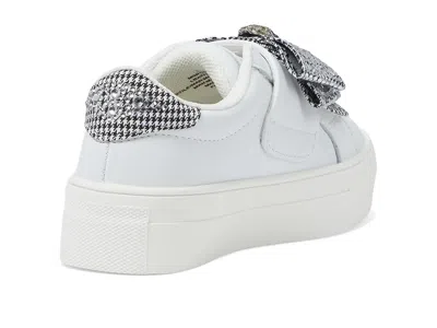 Kurt Geiger Mini Laney Crystal-embellished Bow Leather Trainers 6-7 Years In White