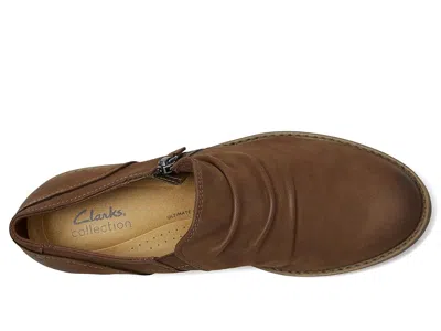 Clarks Camzin Pace Leather Zip Bootie In Brown