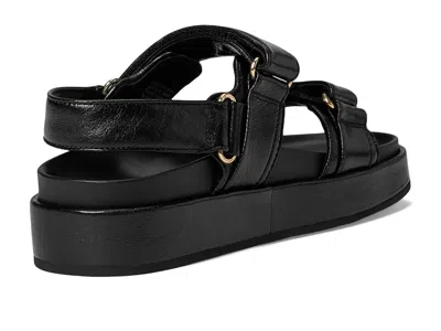 Tory Burch Kira Leather Slingback Sandals In Black