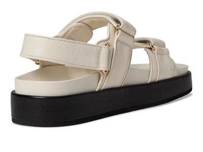 Tory Burch Chic Low-heel Sandals With Logo Embellishment In White