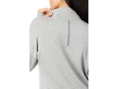 L.l.bean Softflex Mock Neck Pullover In Gray