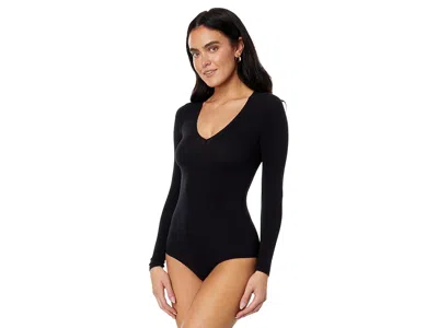 Commando Prima Ballet Stretch-jersey Thong Bodysuit In Black