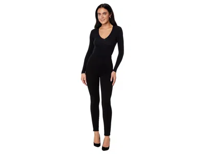 Commando Prima Ballet Stretch-jersey Thong Bodysuit In Black