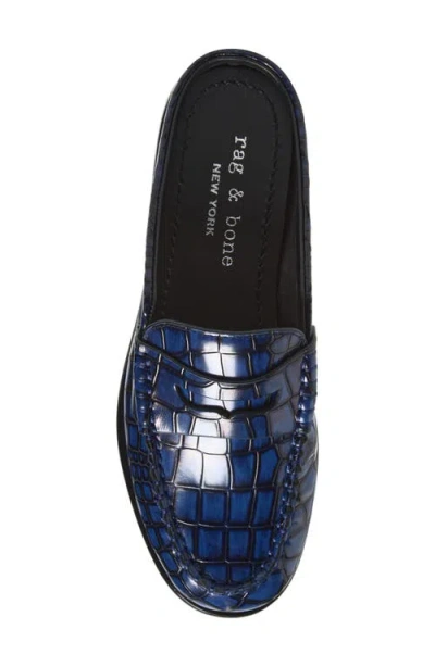 Rag & Bone Carter Mule In Blue