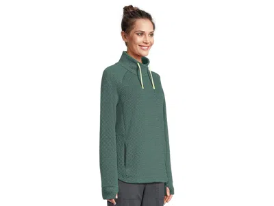 L.l.bean Ridgeknit Crossneck Pullover In Green