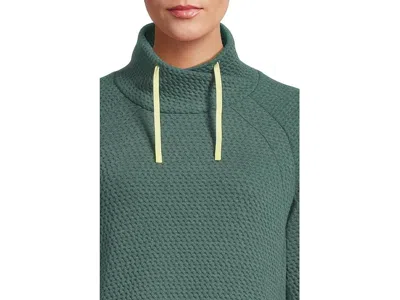 L.l.bean Ridgeknit Crossneck Pullover In Green