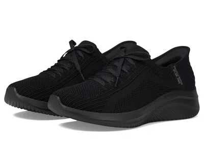 Skechers Wide Width Ultra Flex 3.0 Jinie Work Sneaker In Black